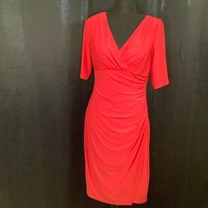 Lauren Ralph Lauren Size 6 Red Dress With Tags